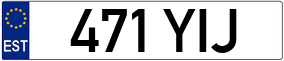 Trailer License Plate